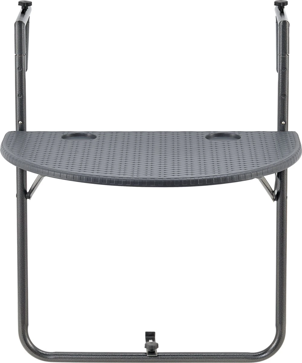 Balkontafel Cicala Inklapbaar 83,5x60x64 Cm Donkergrijs - Afbeelding 4
