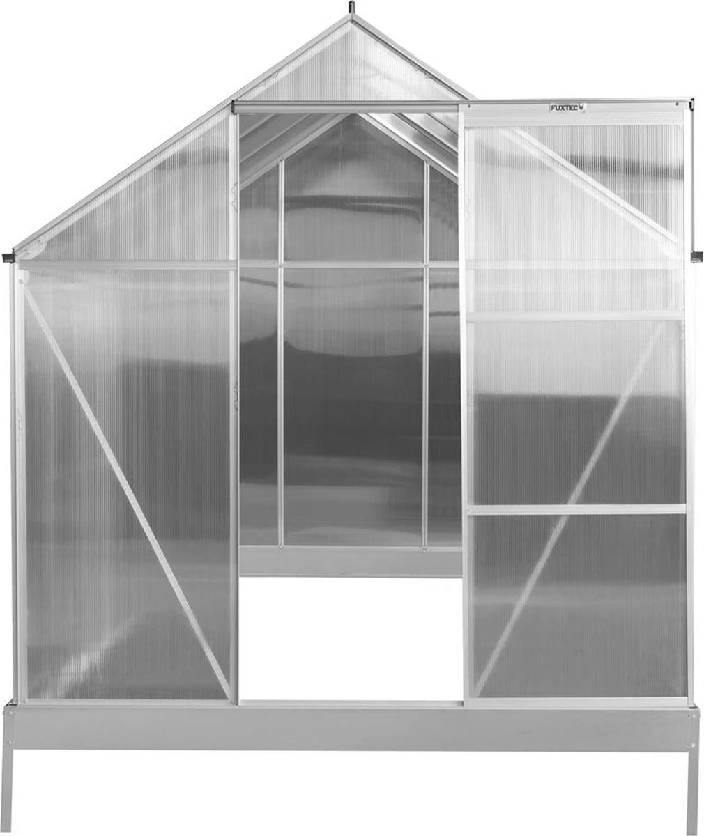 FUXTEC Tuinkas 5,9m² - Broeikas - Kweekkas - Hobbykas - Aluminium/holle Kamerplaat - FX-GWH159 - Afbeelding 15
