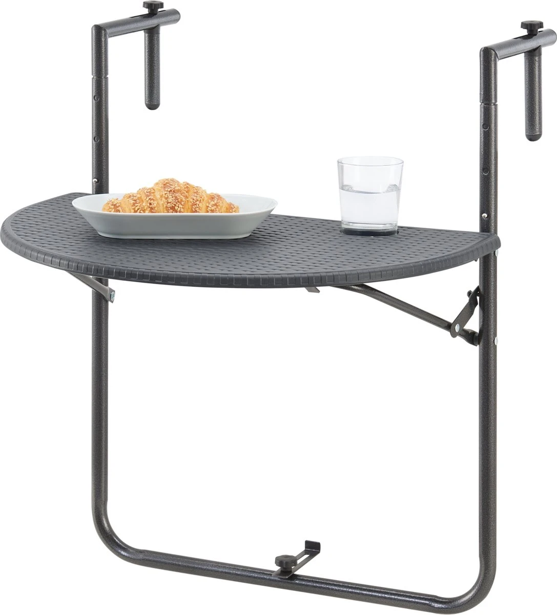 Balkontafel Cicala Inklapbaar 83,5x60x64 Cm Donkergrijs