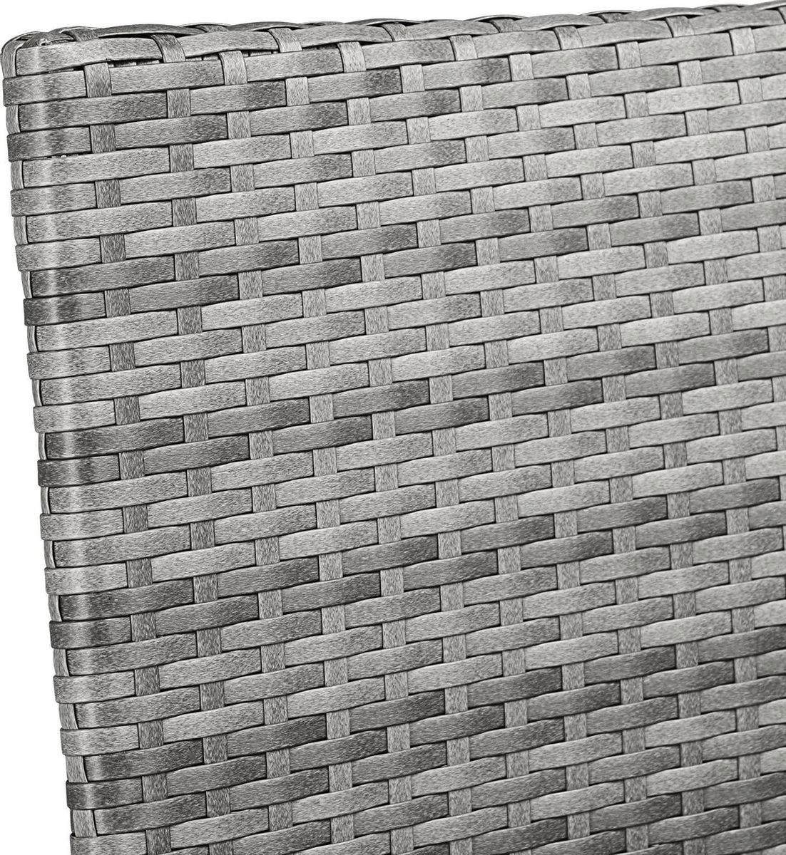 Casaria Polyrattan Tuinstoelen – 4 Stuks Stapelbaar – Grijs - Afbeelding 9