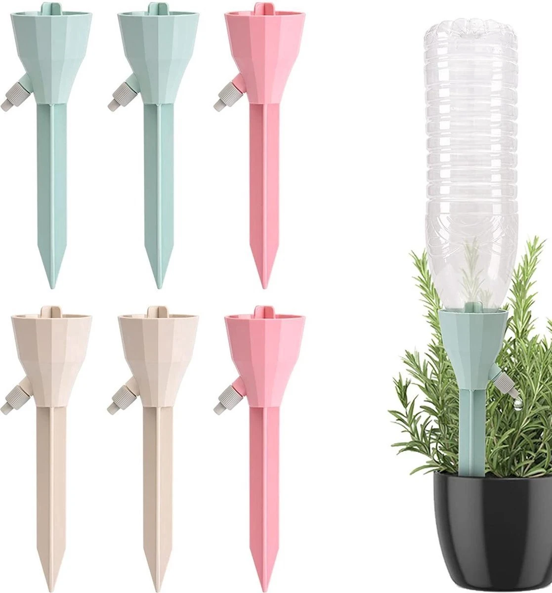 BOTC Waterdruppelaar Set Van 6 Stuks Voor Planten - Watergeefsysteem