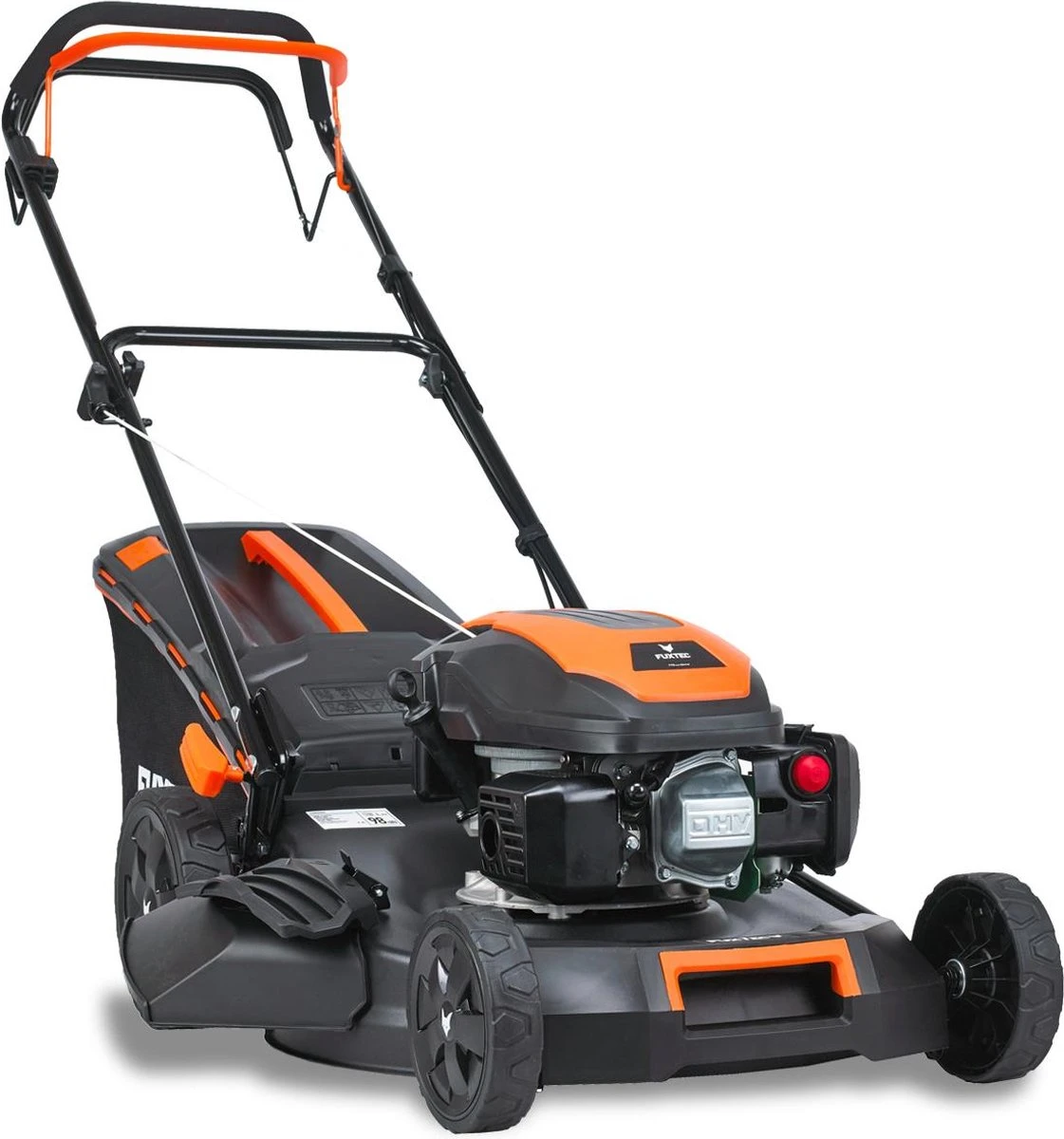FUXTEC Grasmaaier Benzine - 51cm - 4-takt - 170cc - Zelfrijdend / Zelftrekkend /achterwielaandrijving - Mulchfunctie - Opvangbak 60L - FX-RM5170 - Afbeelding 3