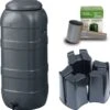 Harcostar Rainsaver Regenton 100 Liter Antraciet Met Vulautomaat En 3 Delige Voet