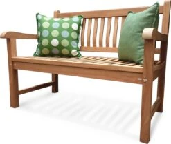 Merkloos TIERRA | Tuinbank Van Teak Comfort Plus + | 150 Cm - 3-Persoons / 3-Zits | Naturel / Original | BONANY Luxe | Geschuurd & Olie Op Waterbasis | Klassiek & Traditioneel | Stevig | Tuinzetel | Bank Voor Tuin