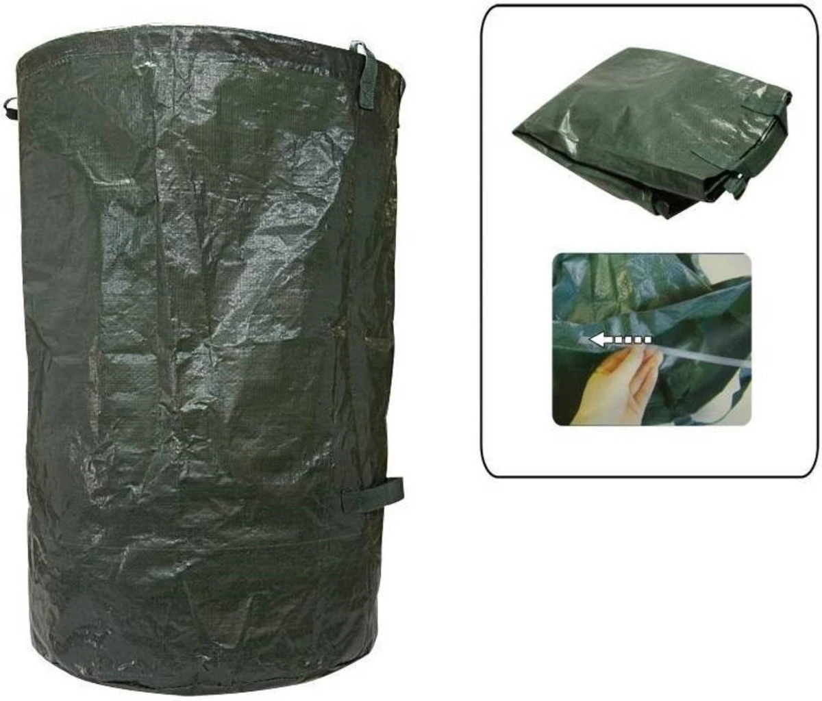 Benson Tuinafval Zak Heavy Duty 110 Liter – 70x45cm | Puinzak | Grote Zak Voor Het Opslaan Van Bladeren Takken En Afval - Afbeelding 2