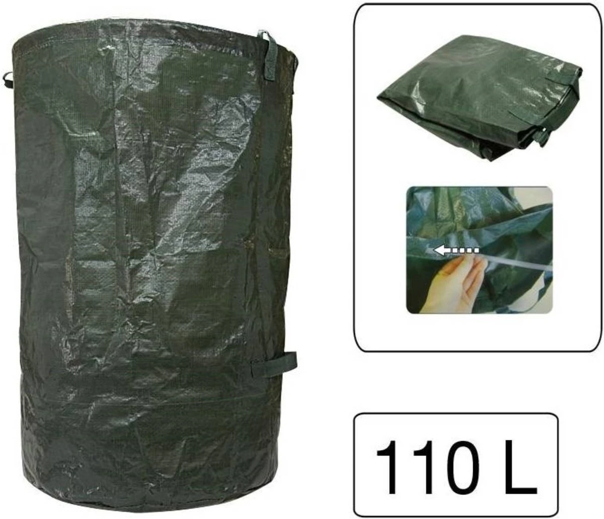Benson Tuinafval Zak Heavy Duty 110 Liter – 70x45cm | Puinzak | Grote Zak Voor Het Opslaan Van Bladeren Takken En Afval - Afbeelding 7