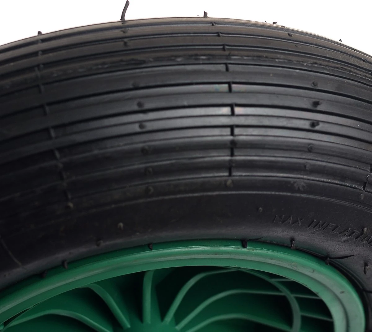 Kruiwagen Wiel 4.00 - 8 Luchtband Lijnprofiel - Asdiameter 20mm - Afbeelding 3