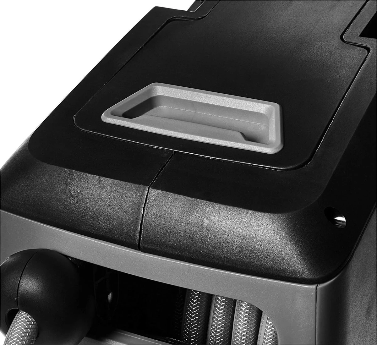 CoolHome - Wandslangenbox 20 Meter + 2 Meter - Tuinslang Met Haspel- Slangenhouder 180° Draaibaar - Tuinslanghaspel Zwart - Grijs - Afbeelding 3