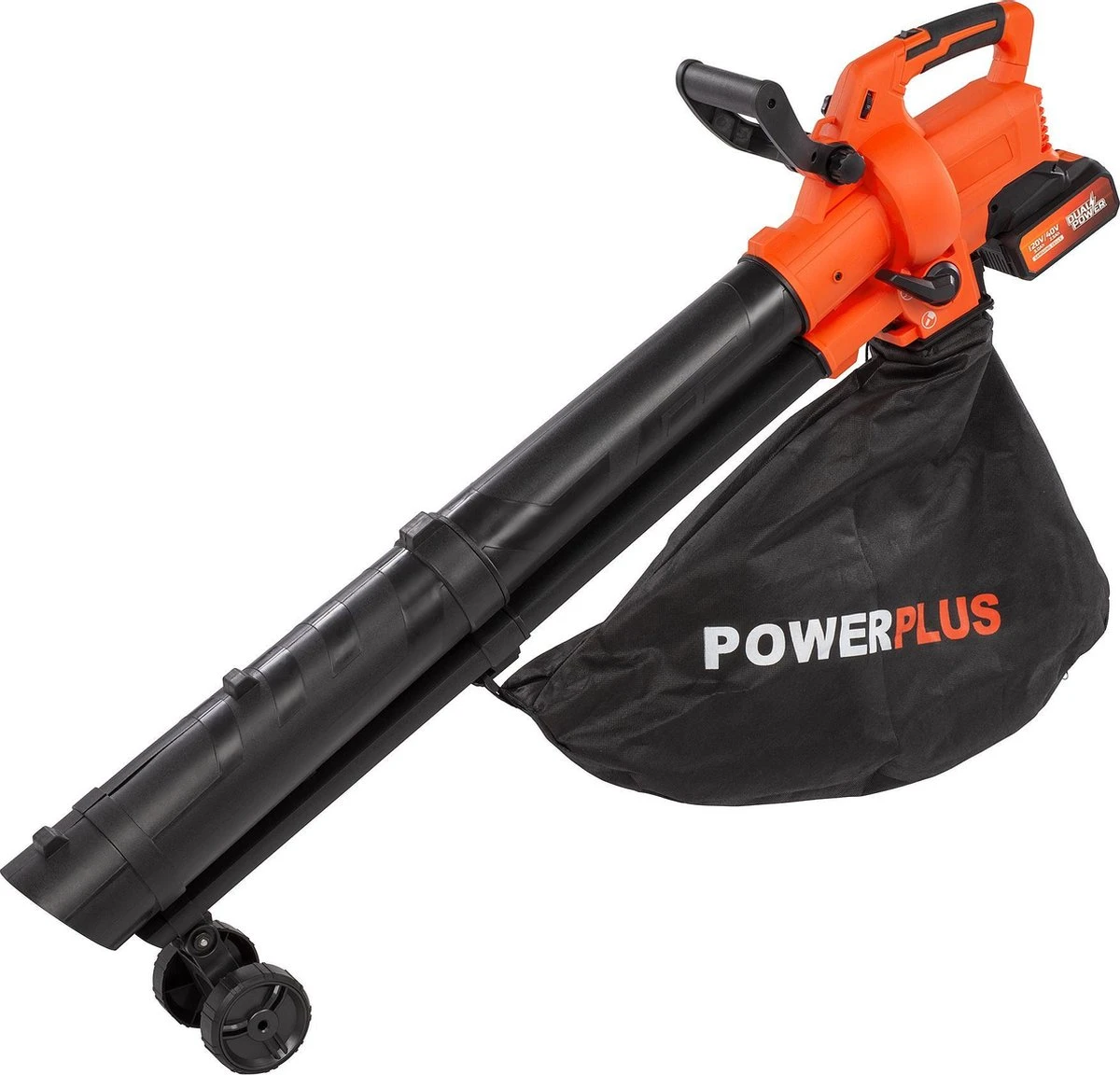 Powerplus Dual Power POWDPG75270 Bladblazer - Bladzuiger En -versnipperaar - Brushless - Blazen - Zuigen - Versnipperen - Excl. Accu En Lader - Incl. Opvangzak 45L