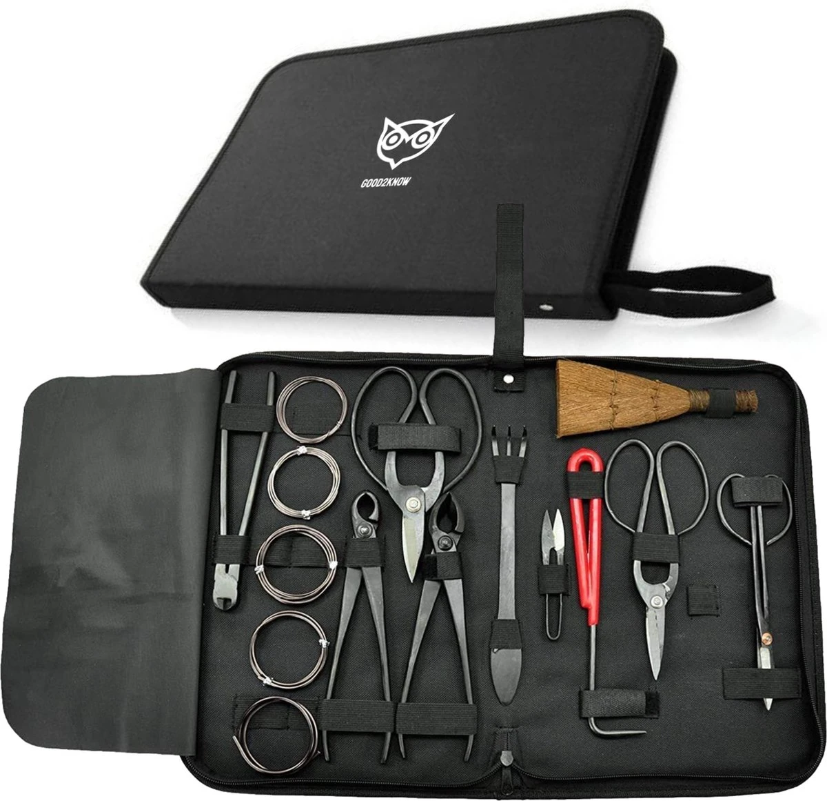 Good2know Bonsai Gereedschap Set – 16 Delig – Bonsai Starters Kit – Bonsai Boompje Verzorgingskit - Tuingereedschap - Afbeelding 2