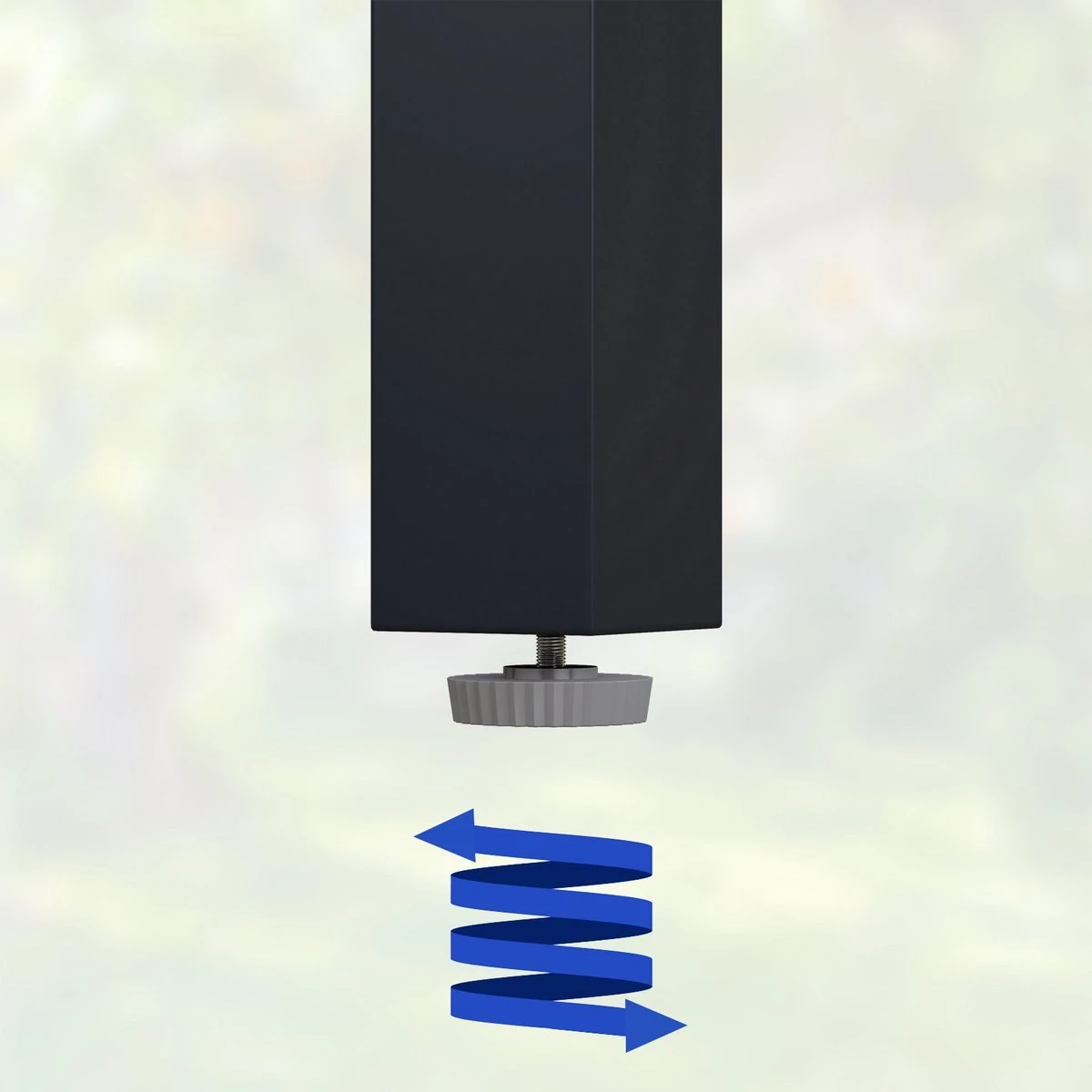 Casaria – Tuintafel – Aluminium – 90x90x75cm –Antraciet - Afbeelding 3