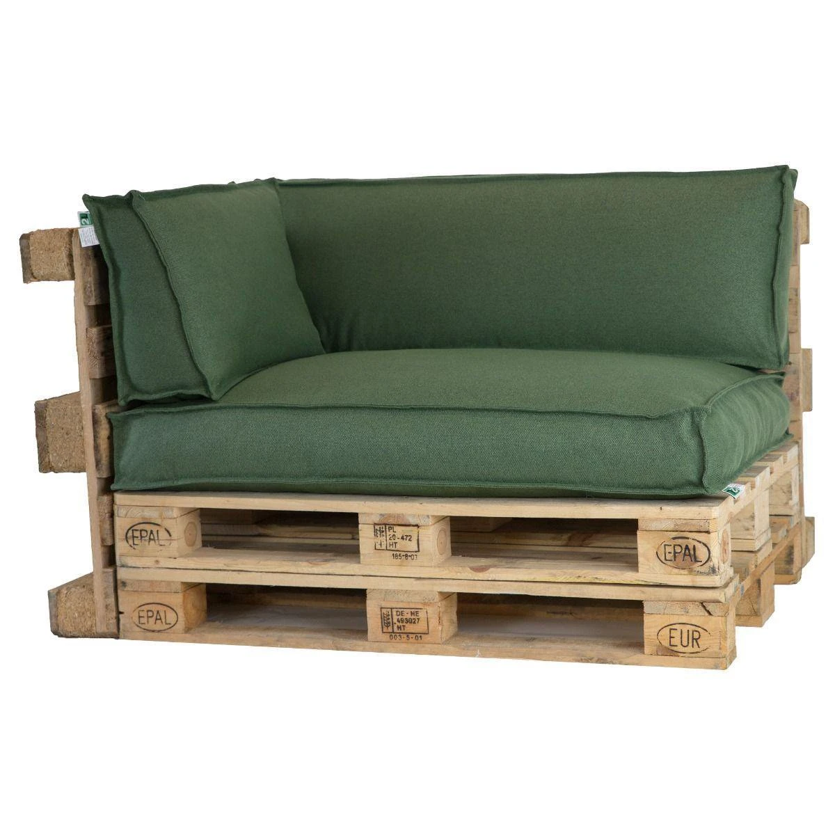 2L Home & Garden Rugkussen Metro Lounge Olijf - 60 X 40cm - Afbeelding 3