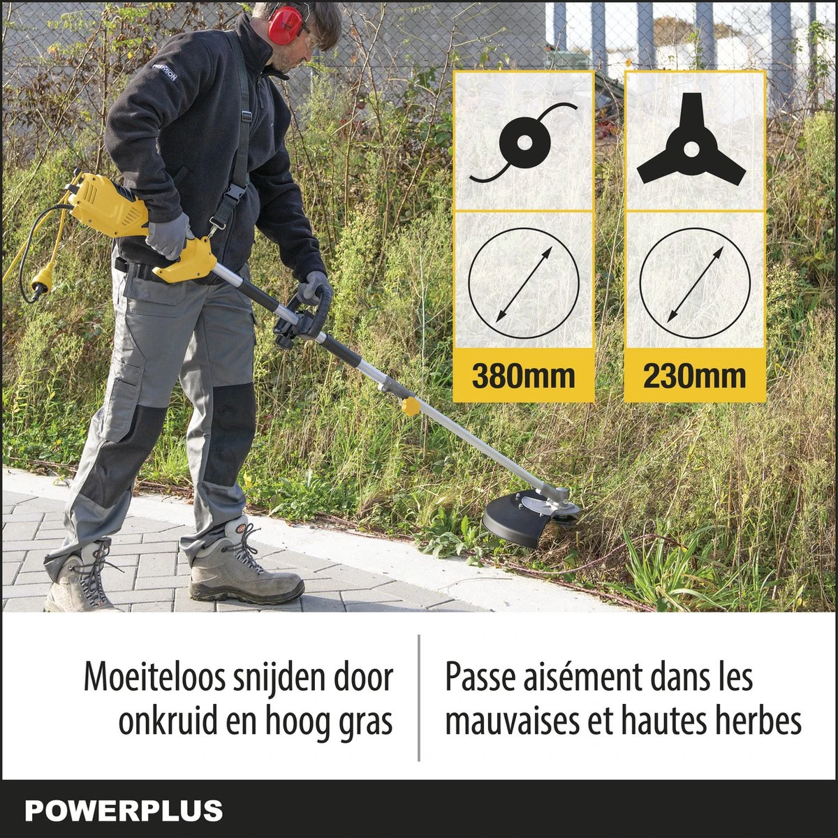 Powerplus POWXG30405 Bosmaaier 2-in-1 - 1000 W - Bosmaaier & Grastrimmer - Afbeelding 2