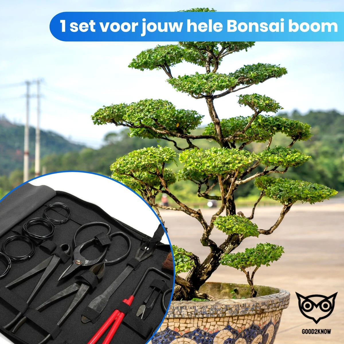 Good2know Bonsai Gereedschap Set – 16 Delig – Bonsai Starters Kit – Bonsai Boompje Verzorgingskit - Tuingereedschap - Afbeelding 5