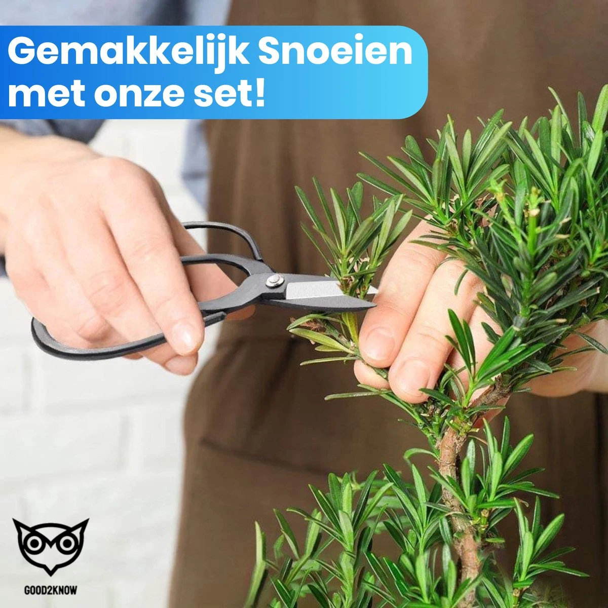 Good2know Bonsai Gereedschap Set – 16 Delig – Bonsai Starters Kit – Bonsai Boompje Verzorgingskit - Tuingereedschap - Afbeelding 6