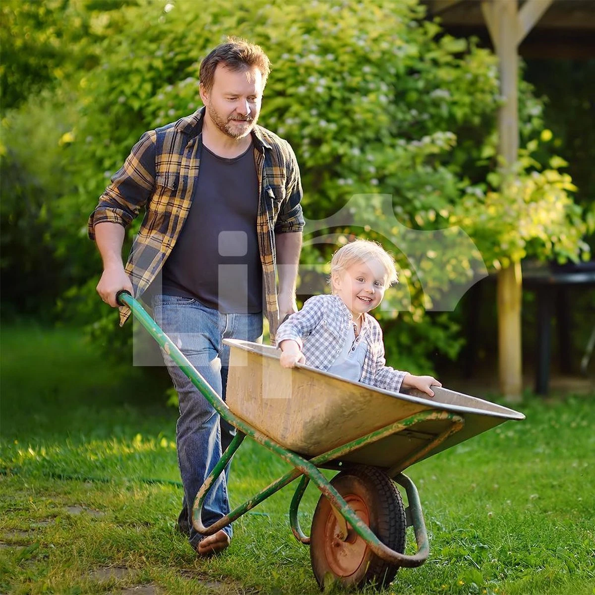 Kruiwagen Wiel 4.00 - 8 Luchtband Lijnprofiel - Asdiameter 20mm - Afbeelding 5