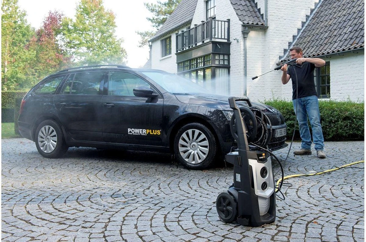 Powerplus POWXG90425 Hogedrukreiniger - 2500W - Max. 195 Bar - 468 L/h - Incl. 8m Slang, Terrasreiniger En Accessoires - Reiniger Voor Auto, Fiets En Meubelen - Afbeelding 4