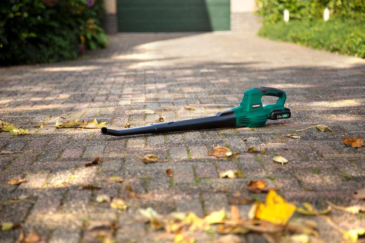 VONROC Accu Bladblazer – VPower 20V – 2 Standen – Max. Blaassnelheid 190km/u – Incl. Accu En Oplader - Afbeelding 7