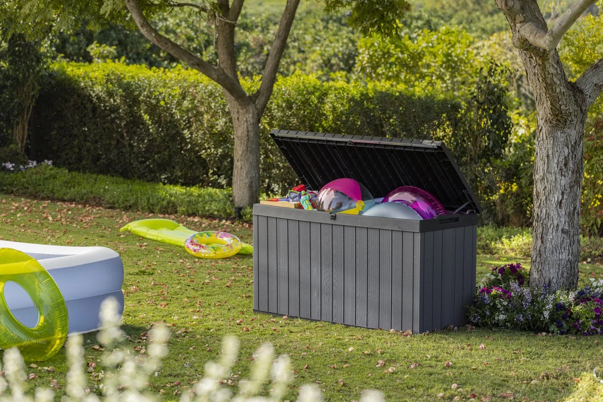 Keter Darwin Opbergbox - 570L - 142,5x65,5x78,2cm - Grijs - Afbeelding 5