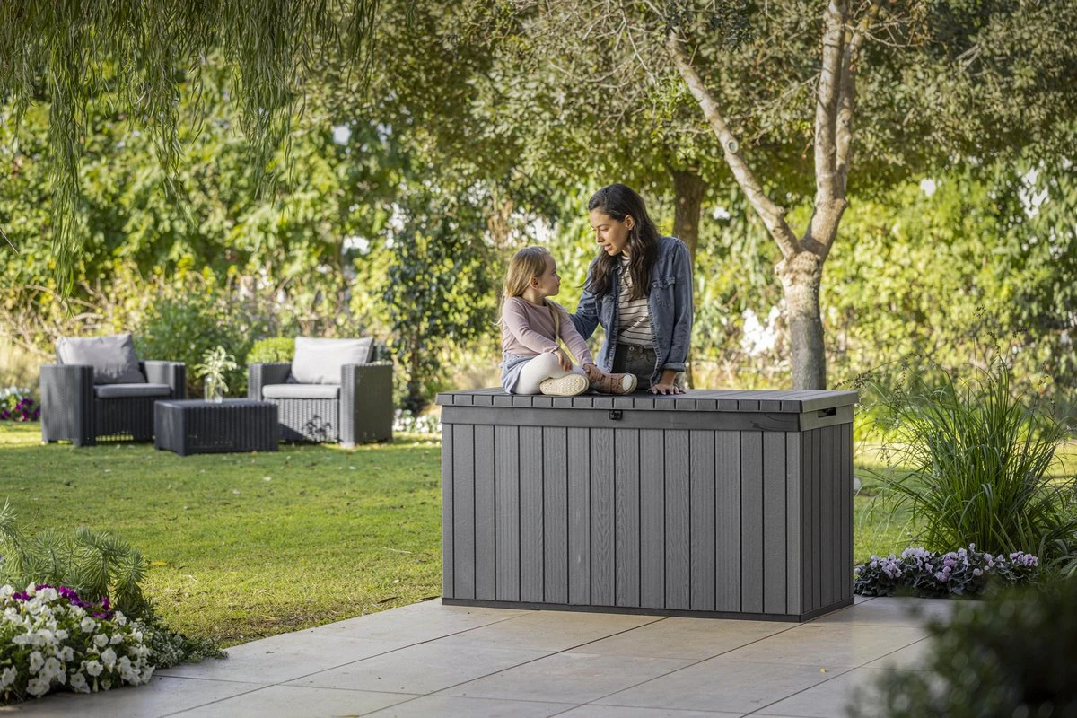 Keter Darwin Opbergbox - 570L - 142,5x65,5x78,2cm - Grijs - Afbeelding 7