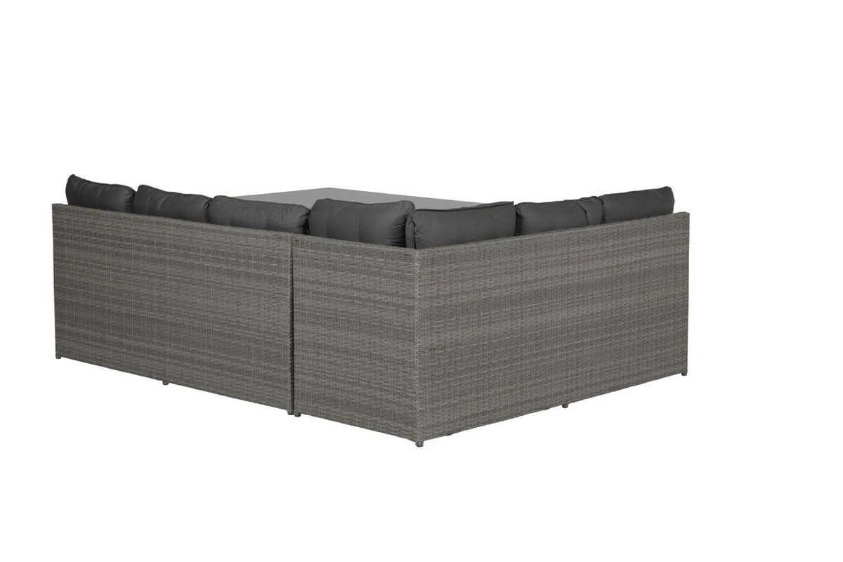 Garden Impressions Lapa Lounge Dining Set 5-delig - Wicker - Grijs - Afbeelding 7