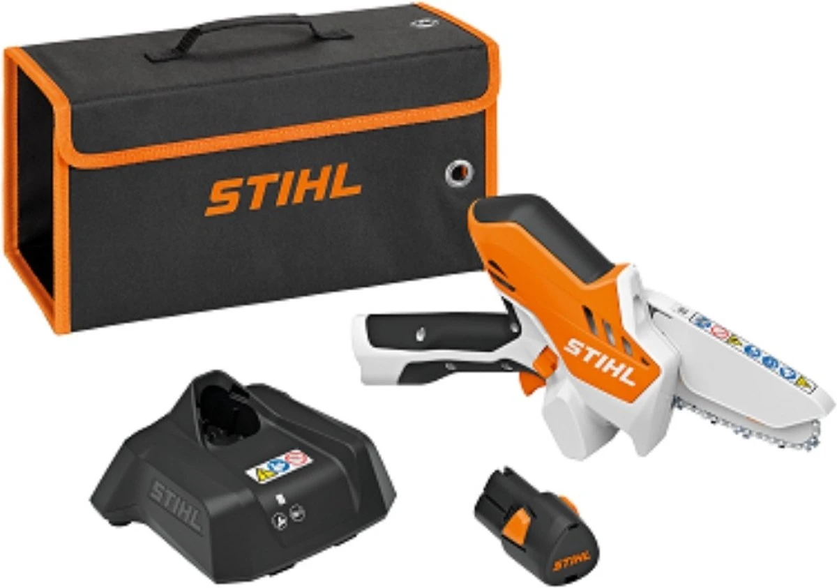 Stihl Accu Mini Kettingzaag SET - Snoeischaar - Snoeizaag - Hand Kettingzaag - Professioneel- Hovenier- Tuinman