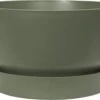 Elho Greenville Schaal 33 - Bloempot Voor Buiten - Ø 32.5 X H 19.4 Cm - Groen/Blad Groen