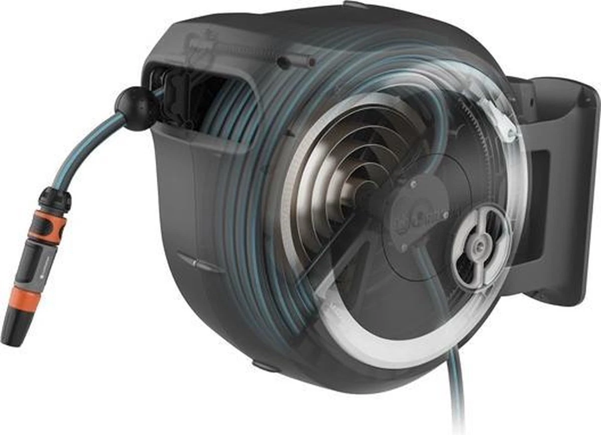 GARDENA - Wandslangenbox RollUp M/L Wit - 25 Meter Slang - Afbeelding 3