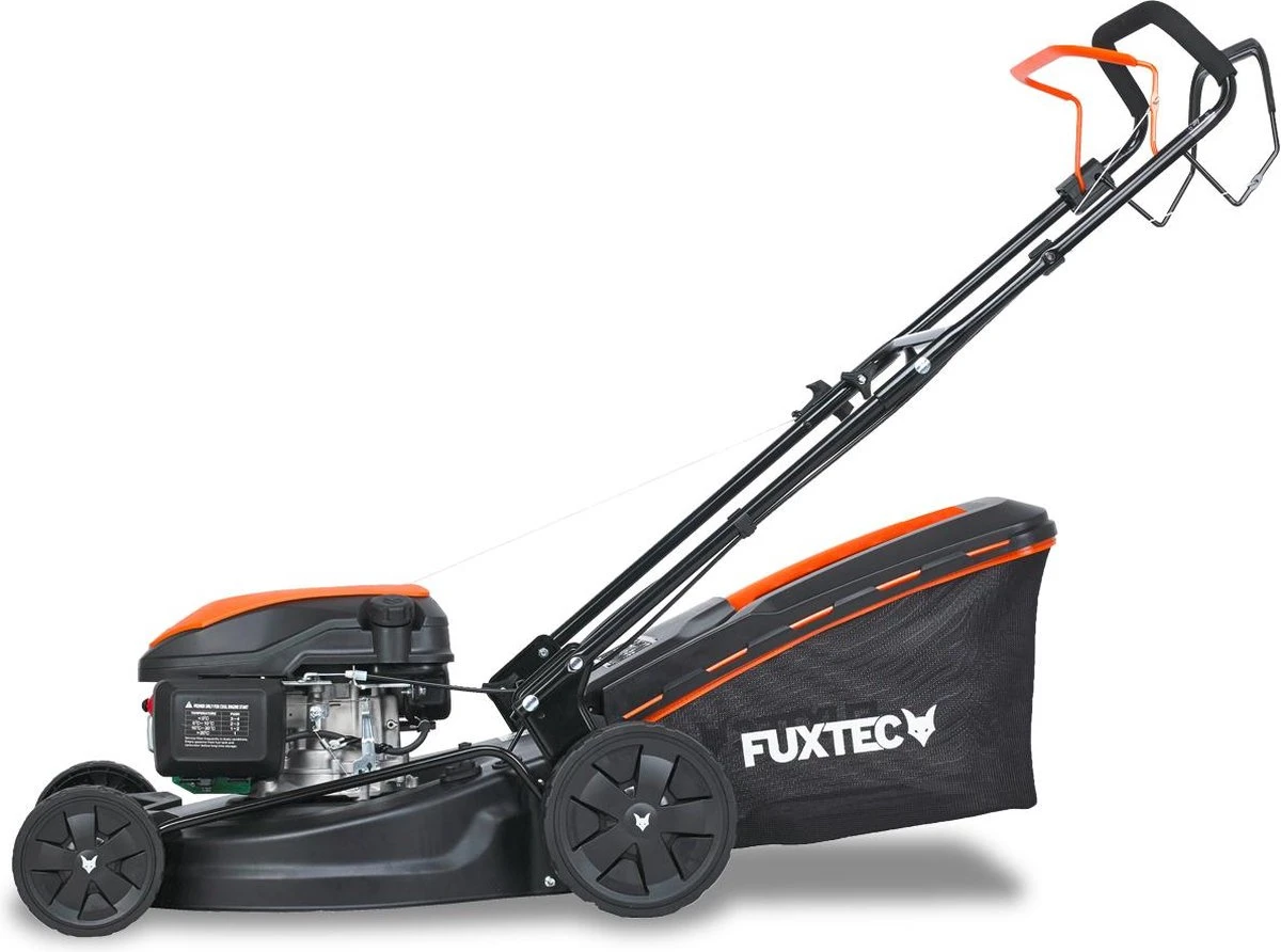 FUXTEC Grasmaaier Benzine - 51cm - 4-takt - 170cc - Zelfrijdend / Zelftrekkend /achterwielaandrijving - Mulchfunctie - Opvangbak 60L - FX-RM5170 - Afbeelding 6