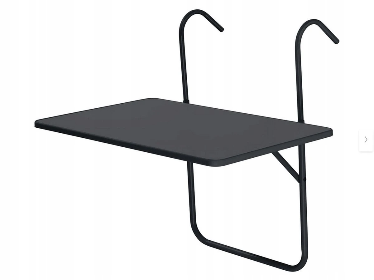 Merkloos Balkontafel Inklapbaar – Zwart – 40 X 60 X 70 Cm – Hout Balkontafeltje Hangend Balkonbar Balkontafels Opklapbaar Hangtafel – Ophangbaar Voor Aan Het Balkon – Vouwtafel Wandtafel Inklapbare Tafel – Bijzettafel – Buiten Tafeltje Klaptafel - Afbeelding 4