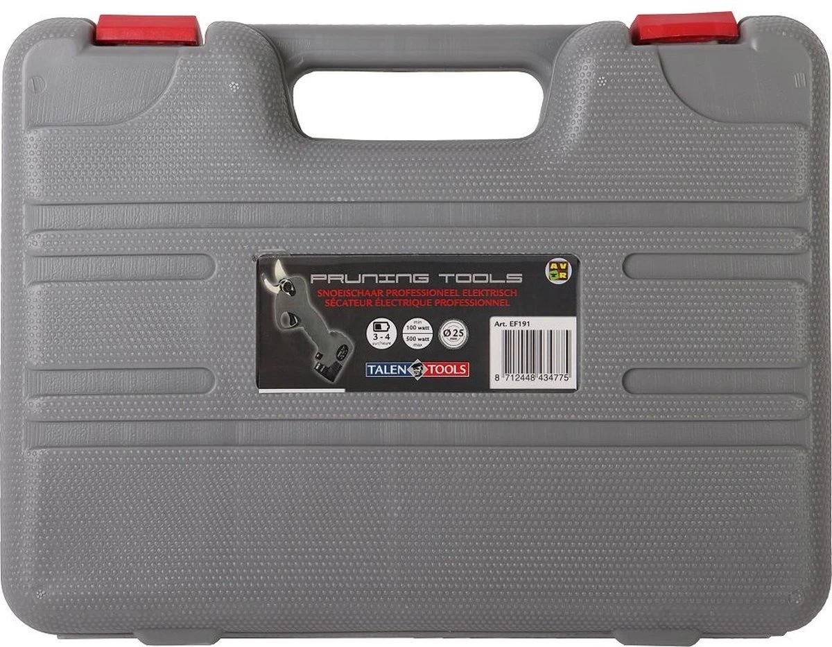 Talen Tools - Elektrische Snoeischaar - Takkenschaar - Heggenschaar - Professioneel - 2 Accu's & Opbergkoffer - Afbeelding 4