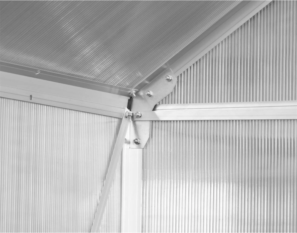 FUXTEC Tuinkas 5,9m² - Broeikas - Kweekkas - Hobbykas - Aluminium/holle Kamerplaat - FX-GWH159 - Afbeelding 6