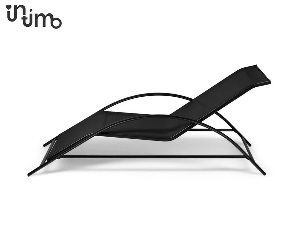 Intimo Ligbeddenset + Tafel - Zwart - 163x60x65/45x45x40 - Afbeelding 8