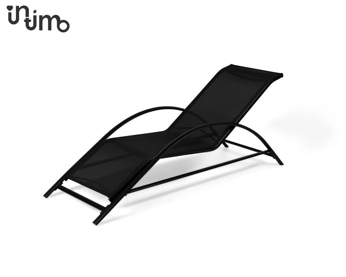 Intimo Ligbeddenset + Tafel - Zwart - 163x60x65/45x45x40 - Afbeelding 5