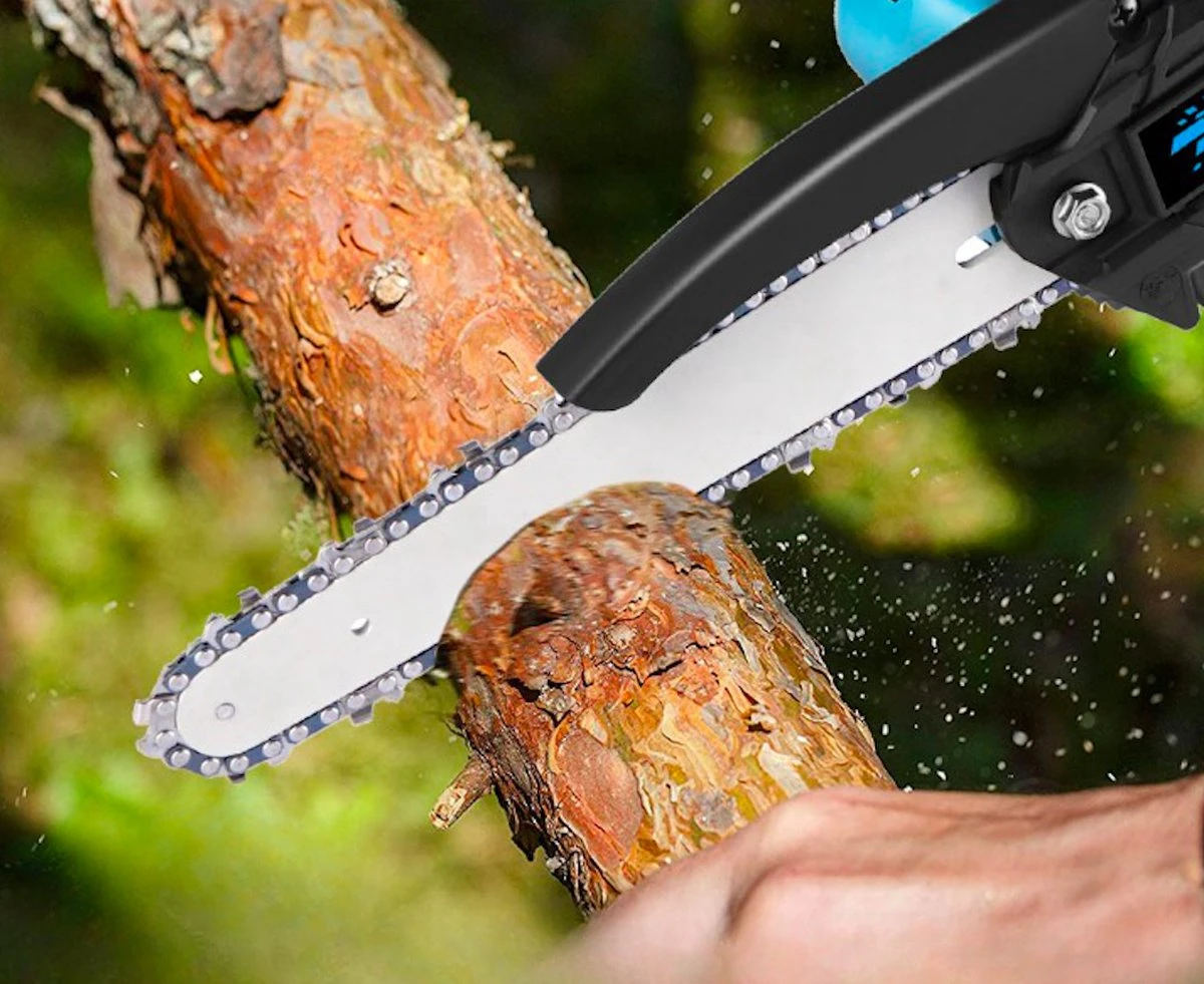 Mini Kettingzaag - Kettingzaag Accu - Mini Kettingzaag Met Accu - Snoeizaag - Afbeelding 4