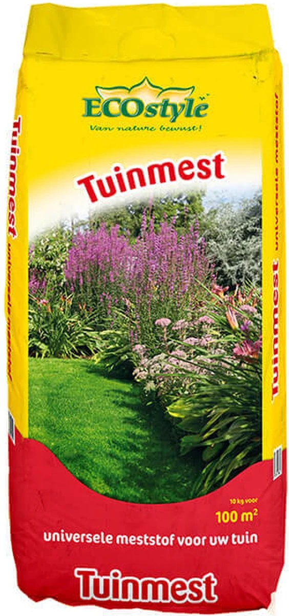 ECOstyle Tuinmest Organische Meststof - Border & Siertuin - Natuurlijke Meststof Gazon - 120 Dagen Voeding- 50 M² - 5 KG - Afbeelding 2