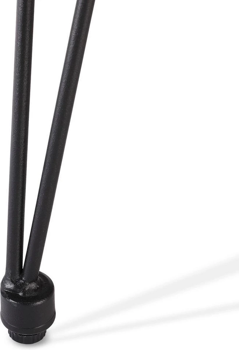 Casaria Tuinset Bali 3 Delig – 1 Tafel/2 Stoelen – Naturel Zwart - Afbeelding 7