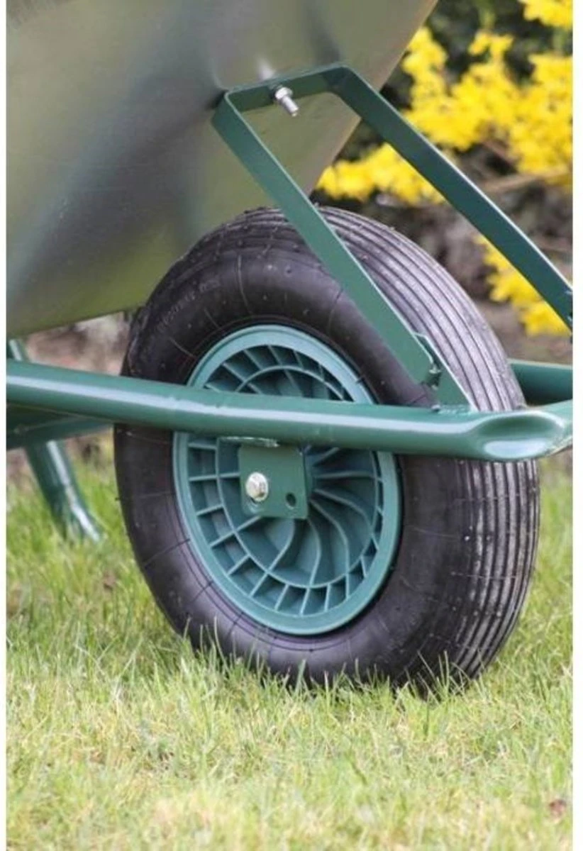 Kruiwagen Wiel 4.00 - 8 Luchtband Lijnprofiel - Asdiameter 20mm - Afbeelding 12