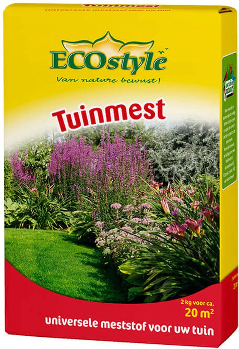 ECOstyle Tuinmest Organische Meststof - Border & Siertuin - Natuurlijke Meststof Gazon - 120 Dagen Voeding- 100 M² - 10 KG - Afbeelding 6