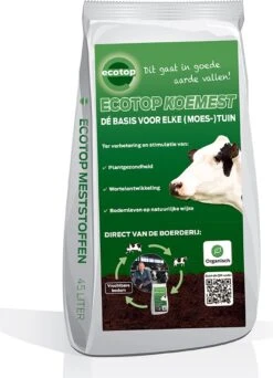 Ecotop Koemest (Organisch | Tuinmest | Universeel). Meststof Op Basis Van 100% Organische Koemest Direct Van De Boerderij! Zak Ca. 45L
